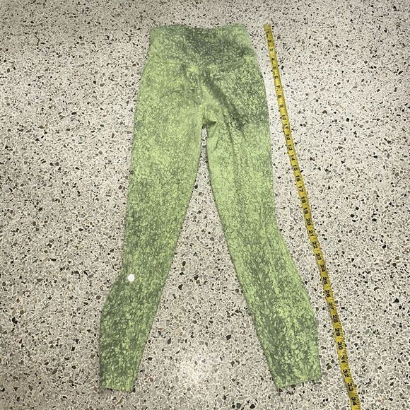 Lululemon Base Pace high rise waist running tights leggings 25” grit green 0 - Picture 10 of 10